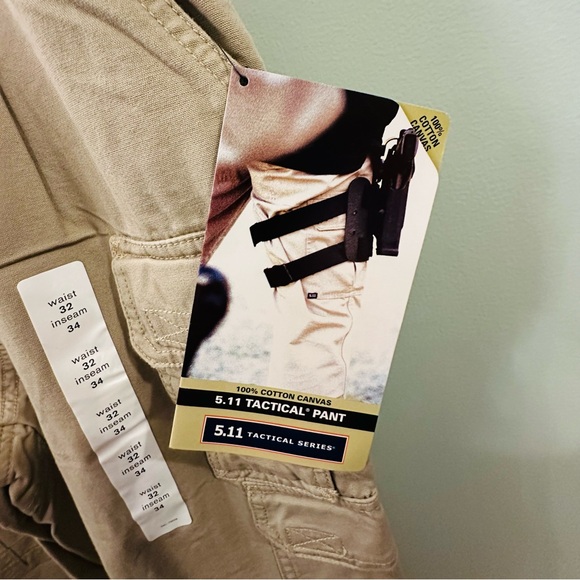 511 Tactical Series Men’s 32x34 Cargo Canvas Recreation Multi Pocket Pants NWT - Picture 6 of 16